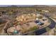 Aerial view of a house under construction in a desert setting at 9235 E Vista Dr, Scottsdale, AZ 85262
