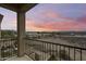 Sunset view from private balcony overlooking desert landscape at 11022 N Indigo Dr # 127, Fountain Hills, AZ 85268