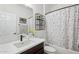 Charming bathroom with updated vanity and shower/tub combo at 12053 N 157Th Ave, Surprise, AZ 85379