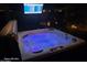 Relaxing hot tub with blue lights, perfect for evening relaxation at 1340 S 232Nd Ave, Buckeye, AZ 85326