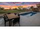 Inviting pool and patio area with golf course views at 17444 N 79Th St, Scottsdale, AZ 85255