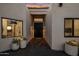 Elegant entryway with a modern front door at 17444 N 79Th St, Scottsdale, AZ 85255