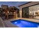 Stunning pool with built-in grill at 17444 N 79Th St, Scottsdale, AZ 85255