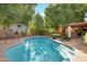 Inviting kidney-shaped pool perfect for relaxation at 1931 W Mulberry Dr, Chandler, AZ 85286