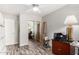 Bedroom with home office and mirrored closet at 2551 E Saratoga St, Gilbert, AZ 85296