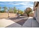 Large backyard with gravel and a fire pit at 2605 N 133Rd Ave, Goodyear, AZ 85395