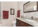 Bathroom with granite vanity and updated fixtures at 44429 N 1St Dr, New River, AZ 85087