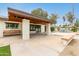 Patio with wooden bench and covered area at 4622 E Palo Verde Dr, Phoenix, AZ 85018