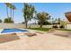 Sparkling pool and spa in the backyard at 4622 E Palo Verde Dr, Phoenix, AZ 85018