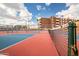 Community pickleball courts with blue and red surface at 520 S Greenfield Rd # 20, Mesa, AZ 85206