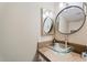 Stylish bathroom with glass sink and updated vanity at 5330 N Central Ave # 3, Phoenix, AZ 85012