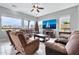 Bright living room featuring comfortable seating and large windows at 8334 E Inca St, Mesa, AZ 85207