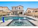 Stunning pool and spa with a water feature at 8334 E Inca St, Mesa, AZ 85207