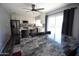 Bright dining area with granite top table and kitchen view at 903 W Loughlin Dr, Chandler, AZ 85225