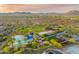 Aerial view of community with pool, clubhouse, and park at 12519 W Bajada Rd, Peoria, AZ 85383