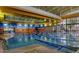 Indoor lap pool with multiple lanes and ample space at 12519 W Bajada Rd, Peoria, AZ 85383