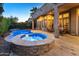 Inviting backyard with a sparkling pool and spa at 12519 W Bajada Rd, Peoria, AZ 85383