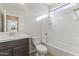 Clean bathroom with a shower/tub combo and a vanity at 17440 W Eugene Ter, Surprise, AZ 85388