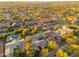 Aerial view of the house and surrounding neighborhood at 17918 N 95Th St, Scottsdale, AZ 85255