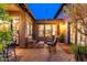 Charming courtyard with seating and a tranquil atmosphere at 17918 N 95Th St, Scottsdale, AZ 85255