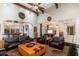 Spacious living area with hardwood floors and high ceilings at 17918 N 95Th St, Scottsdale, AZ 85255