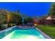 Enjoy this beautiful pool and patio area with cascading water feature at 17918 N 95Th St, Scottsdale, AZ 85255