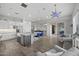 Modern kitchen with a large island, stainless steel appliances and ample counter space at 23311 N 95Th Dr, Peoria, AZ 85383