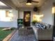 Cozy patio with seating area and string lights at 8114 E Clarendon Ave, Scottsdale, AZ 85251