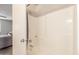 Clean bathroom with shower/tub combo and updated fixtures at 1029 E Lodge Dr, Tempe, AZ 85283