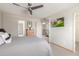 Comfortable bedroom with a double bed and ceiling fan at 1029 E Lodge Dr, Tempe, AZ 85283