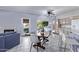 Kitchen and dining area with a view of a backyard at 10760 W Monte Vista Rd, Avondale, AZ 85392