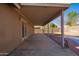 Covered patio extends to the pool area at 1302 W Villa Maria Dr, Phoenix, AZ 85023