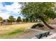 Greenbelt with bench, trees, and grassy area near homes at 16450 E Ave Of The Fountains -- # 23, Fountain Hills, AZ 85268