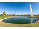Lake view with fountain, ducks, and a calm atmosphere at 16450 E Ave Of The Fountains -- # 23, Fountain Hills, AZ 85268