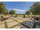 Community park with benches and a stone patio at 2480 E Haymore St, Gilbert, AZ 85298