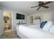 Main bedroom with ensuite bathroom and ample space at 4102 E Blanche Dr, Phoenix, AZ 85032