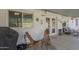 Relax on this covered patio with comfortable seating, great for outdoor entertaining at 4102 E Blanche Dr, Phoenix, AZ 85032