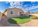 Backyard with artificial turf and block wall at 4124 W Palace Station Rd, New River, AZ 85087