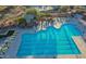 Large community pool with lap lanes at 41717 N Harbour Town Way, Anthem, AZ 85086