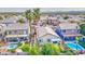 Aerial view of homes in a residential neighborhood with pools, desert landscaping and large private yards at 4714 E Paso Trl, Phoenix, AZ 85050