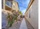 Landscaped side yard with a pathway and mature shrubs at 4714 E Paso Trl, Phoenix, AZ 85050