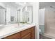 Bright bathroom with updated vanity and shower at 64 N 63Rd St # 3, Mesa, AZ 85205