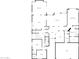 Two-story home floor plan, featuring multiple bedrooms, bathrooms, and a large living area at 741 N Tower Pl, Chandler, AZ 85225