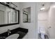 Condo bathroom with granite vanity and updated toilet at 7436 E Chaparral Rd # B260, Scottsdale, AZ 85250
