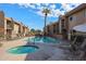 Relaxing pool and spa area with comfortable lounge chairs at 7436 E Chaparral Rd # B260, Scottsdale, AZ 85250