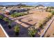 Aerial view showing house and large lot with potential for a pool at 10447 W Appaloosa Trl, Casa Grande, AZ 85194