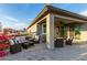 Relaxing patio area with comfortable furniture and beautiful landscaping at 10447 W Appaloosa Trl, Casa Grande, AZ 85194