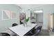 Modern dining room with marble table and grey chairs at 10836 N 29Th Ave, Phoenix, AZ 85029