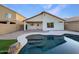 Inviting backyard with a private pool and patio at 1642 W La Salle St, Phoenix, AZ 85041