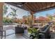 Relaxing patio with seating area and pool view at 17045 N 58Th Way, Scottsdale, AZ 85254